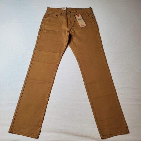 Levi's Men's Size 28X32 NWT 502 Regular Taper Jeans Low Rise Tan - Picture 4 of 9